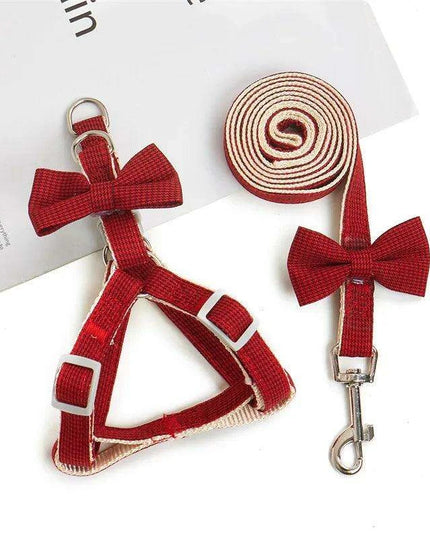 Adorable Starfish-Themed Adjustable Harness and Leash Set for Small Pets