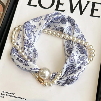 Korean Magnetic Pearl Scarf – Long Shawl & Neck Wrap, 8 Styles