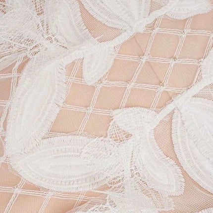 A-line Evening Dress with 3D Floral Accents and Color Contrast