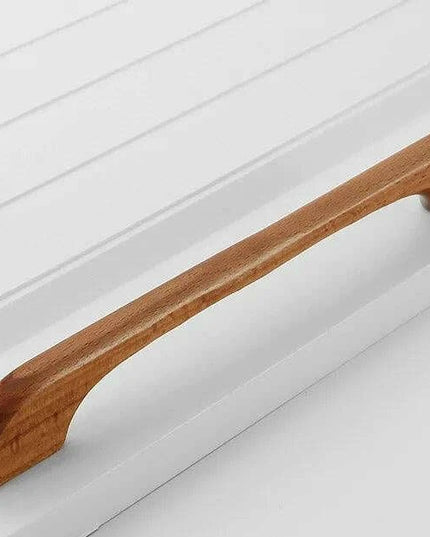 Chic Wooden Cabinet Knobs - Distinctive Walnut & Beech Drawer Handles for Elegant Home Interiors
