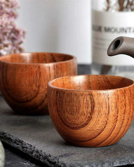 Handcrafted Rustic Spruce Wood Mug - Stylish Natural Drinkware for All Beverages