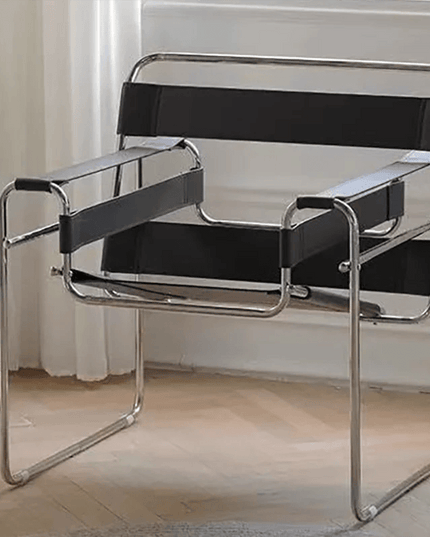 Chic Mid-Century Modern Leather Lounge Chair for Stylish Office and Home Comfort