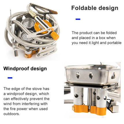 Widesea 6800W Portable Camping Gas Stove – High-Power, Lightweight Des