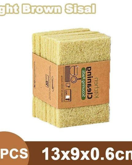 Sustainable Sisal Microfiber Kitchen Cleaning Sponges - Available in Sets of 5, 10, or 20