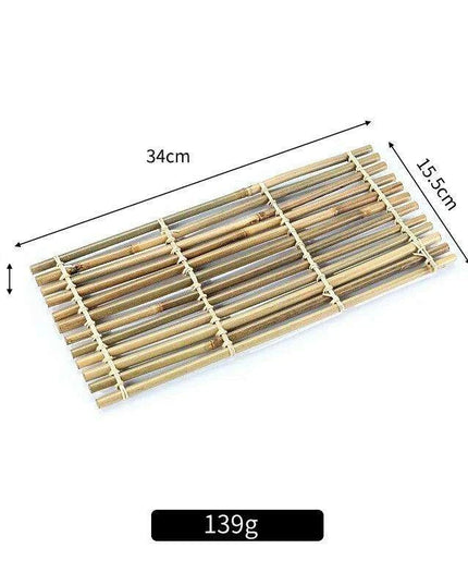 Sophisticated Bamboo Sushi Serving Set - Artistic Bento Tools and Deluxe Sashimi Platter