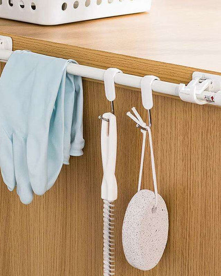 Heavy-Duty Waterproof Curtain Rod Brackets with Easy Peel-and-Stick Installation