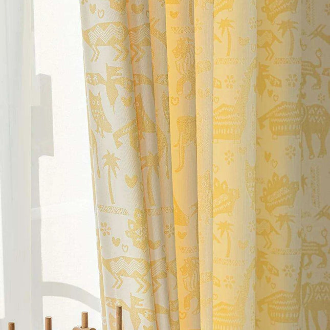 Magical Wildlife Blackout Drapes for Kids' Rooms