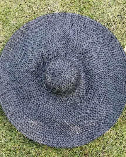 Extra-Wide 25cm Brim Floppy Straw Sun Hat for Women - UV Protection, Travel-Friendly Summer Essential - Wholesale Options Available