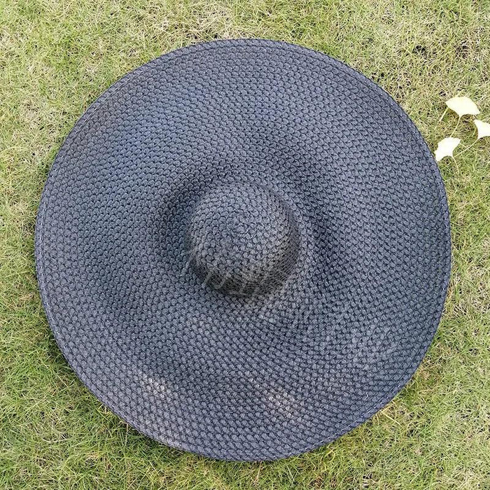 Extra-Wide 25cm Brim Floppy Straw Sun Hat for Women - UV Protection, Travel-Friendly Summer Essential - Wholesale Options Available