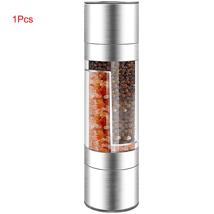 Precision 2-in-1 Salt and Pepper Grinder Set - Dual Spice Mill with Adjustable Ceramic Grinding Mechanism