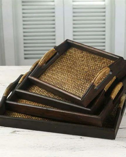 Sustainable Elegance: Luxurious Teak and Bamboo Tea Tray for an Elevated Tea Experience