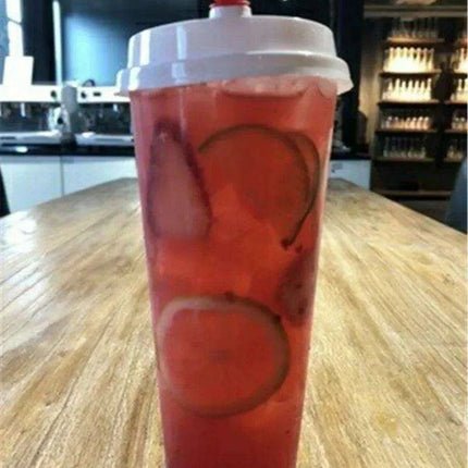 Clear Plastic Dessert Cups with Lids - 100-Count for Smoothies and Iced Beverages