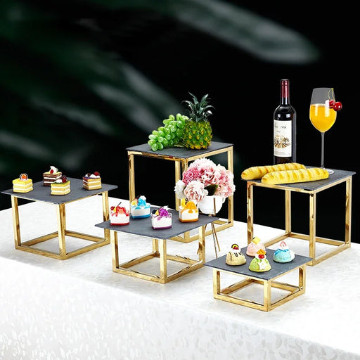 Elegant Stainless Steel Dessert and Snack Display Stand for Special Occasions