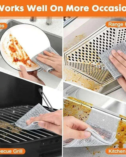 Revolutionary Double-Sided Steel Wire Cleaning Cloth for Effortless Home Maintenance