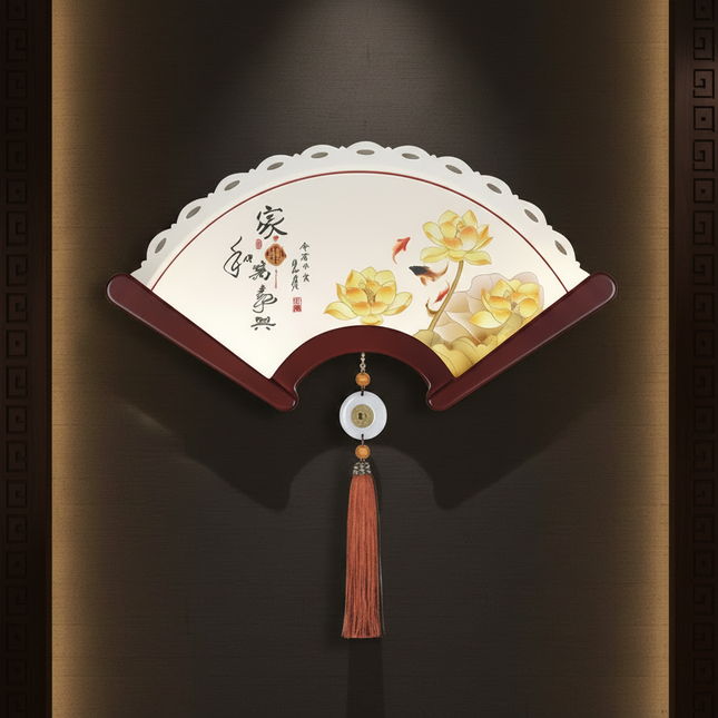 Chinese Fan-Shaped Wall Sconce – Eight Horses Art