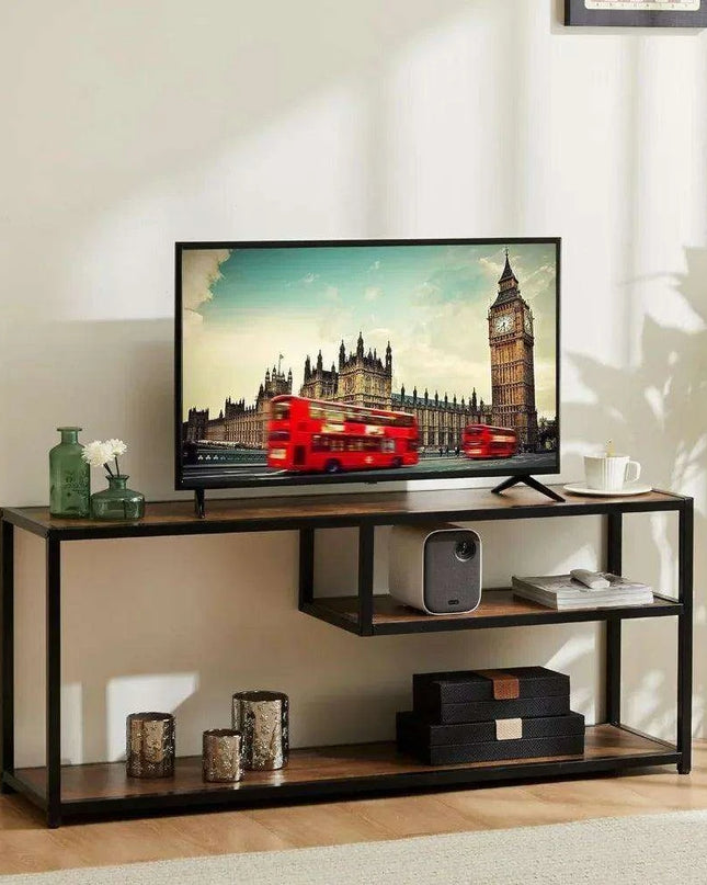 Contemporary 65" TV Stand with Unique 2+3 Storage Design - Versatile Entertainment Solution