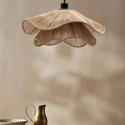 Japanese Wabi Sabi Hemp Rope Chandelier