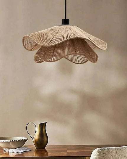Japanese Wabi Sabi Hemp Rope Chandelier