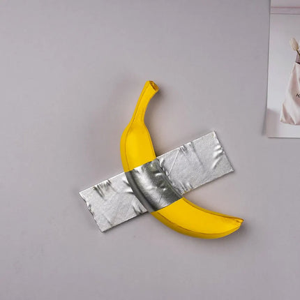 Resin Tape Banana Sculpture Wall Decoration Contemporary Art Modern Li