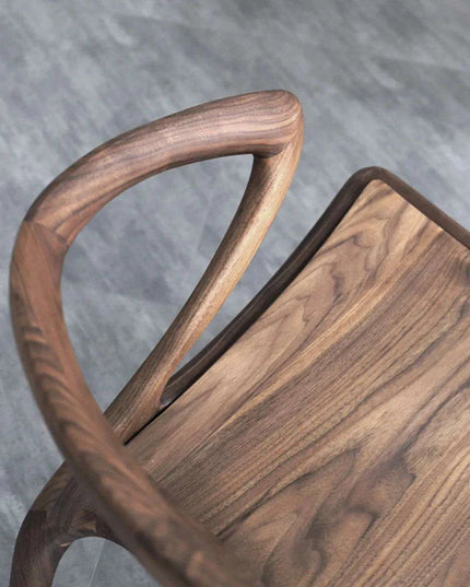 Chic North American Black Walnut Lounge Chair for Multi-Purpose Use