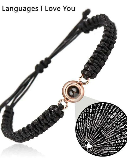 Customizable Braided Rope Memory Projection Bracelets