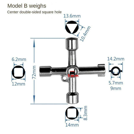Zinc Alloy Triangle Key Wrench: Your Go-To Tool for Versatile Applications