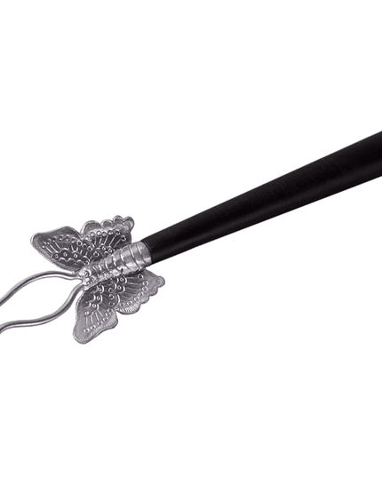 Elegant Japanese Copper Teapot Set with Silver Fork and Iron Stand