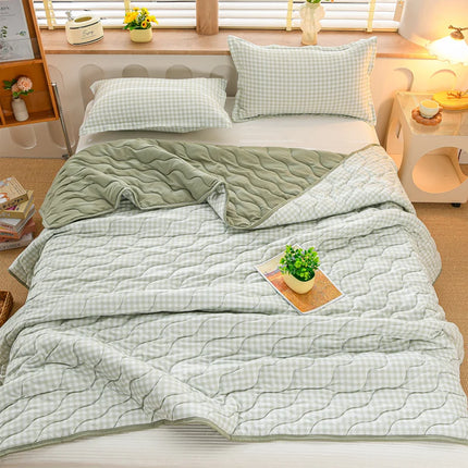Breathable Quilted Summer Blanket Cooling Skin-friendly Comforter Soft Lightweight Quilt Well-vetilated Single Double Duvet Set breathable-quilted-summer-blanket-cooling-skin-friendly-comforter-soft-lightweight-quilt-well-vetilated-single-double-duvet-set-1