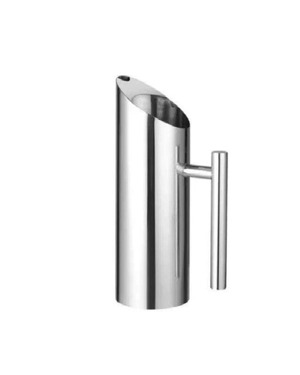 Stylish Stainless Steel Beverage Pitcher with Ice Guard and Divided Wine Insert - High Quality and Fast Shipping