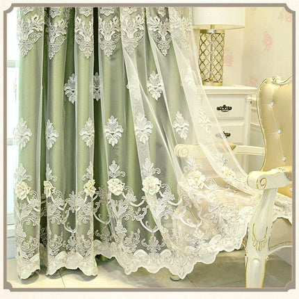 Luxury Embroidered Blackout Curtains & Tulle Panels