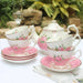 Elegant European Bone China Tea Set - Luxurious 9-Piece Collection for Espresso and Coffee