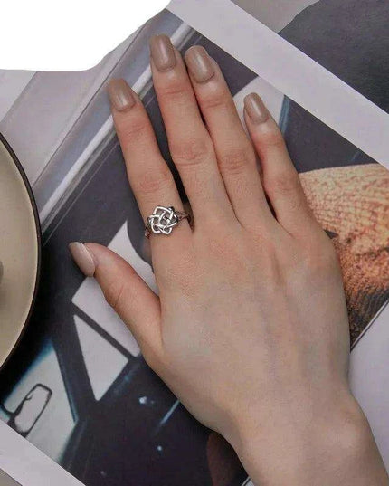 Eternal Love Celtic Knot Ring in Sterling Silver - A Timeless Symbol of Connection for Her