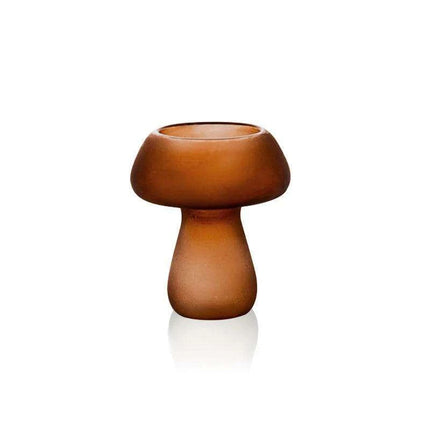 Whimsical Glass Mushroom Candle Holder - Ideal for Nordic Home Decor and Celebratory Events