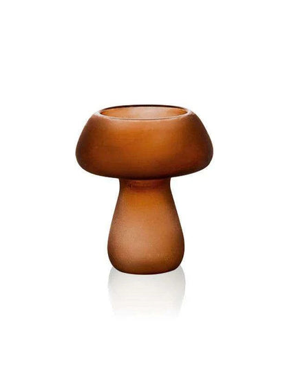 Whimsical Glass Mushroom Candle Holder - Ideal for Nordic Home Decor and Celebratory Events