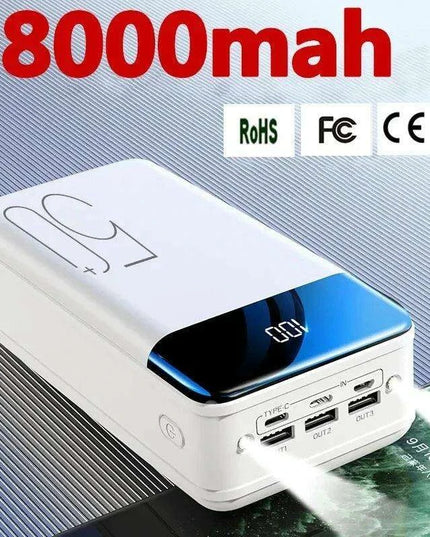 Powerful Portable Charger with Built-in LED Flashlight