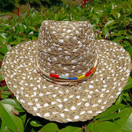 Vintage-Inspired Thick Straw Cowboy Hat