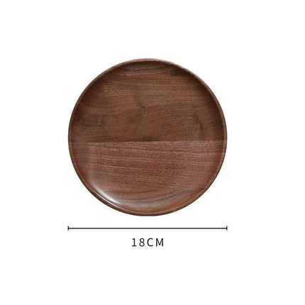 Nordic Elegance Black Walnut Serving Tray - Perfect for Hosting Teas and Fruits