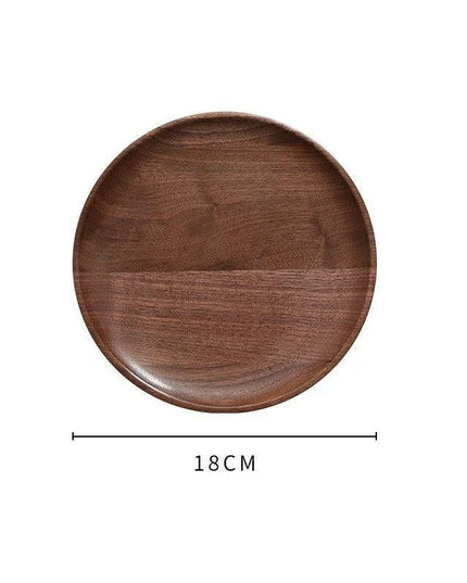 Nordic Elegance Black Walnut Serving Tray - Perfect for Hosting Teas and Fruits