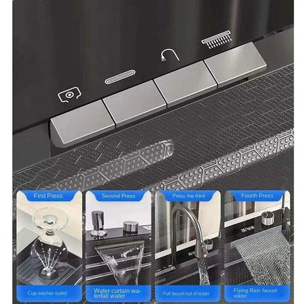 Sustainable Elegance: 304 Stainless Steel Waterfall Faucet for Modern Kitchens