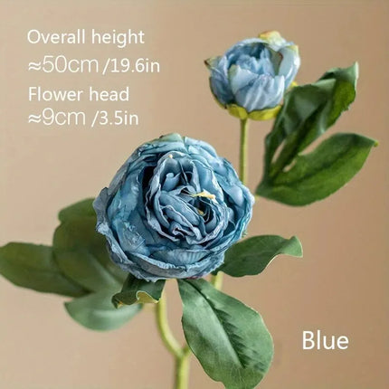 Peony Artificial Flowers — Faux Bouquet for Home & Wedding Decor