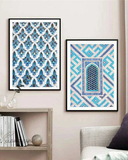 Coastal Serenity: Palm Leaf Canvas Art for Relaxing Home Decor