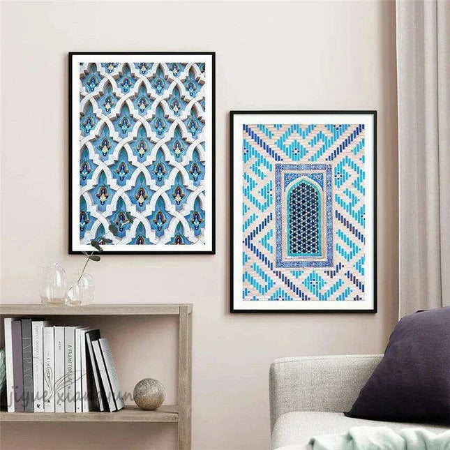 Coastal Serenity: Palm Leaf Canvas Art for Relaxing Home Decor