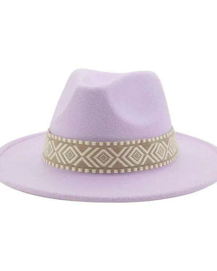 Versatile Unisex Panama Cowboy Hat - Wide Brim Fedora in Classic Camel, Black, and White Felt Options