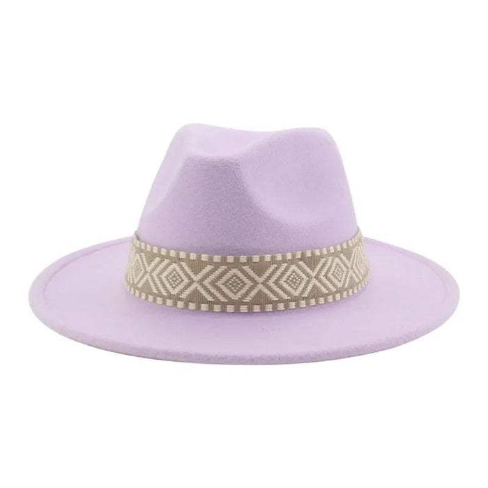Versatile Unisex Panama Cowboy Hat - Wide Brim Fedora in Classic Camel, Black, and White Felt Options