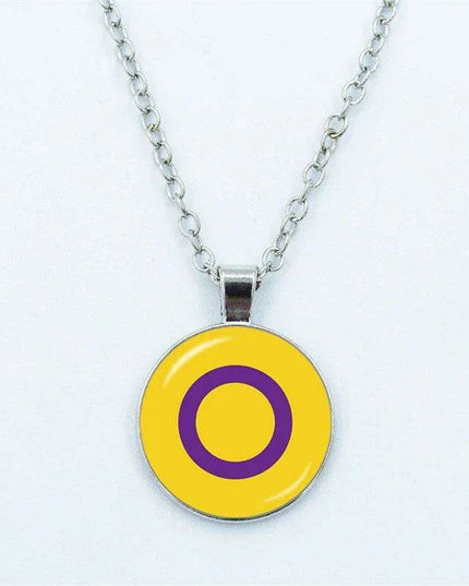 Vibrant Customizable Rainbow Glass Pendant Necklace for Love and Pride Celebration