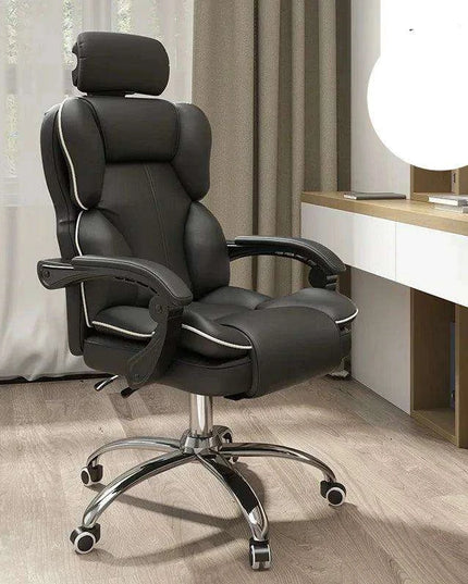 Ultimate Ergonomic Office and Gaming Chair with Adjustable Backrest and Footrest
