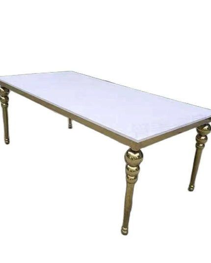 Sophisticated Stainless Steel and MDF Wedding Centerpiece