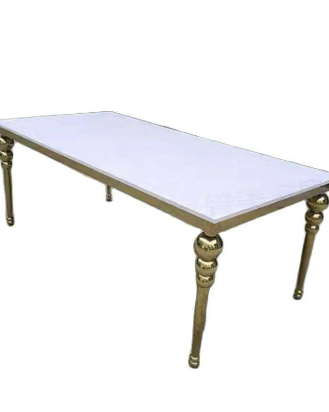 Sophisticated Stainless Steel and MDF Wedding Centerpiece