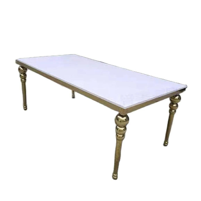 Sophisticated Stainless Steel and MDF Wedding Centerpiece