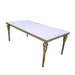 Sophisticated Stainless Steel and MDF Wedding Centerpiece